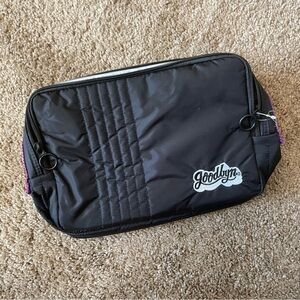 GOODBYN INSULATED MACHINE WASHABLE LUNCH BAG BLACK AND RAINBOW